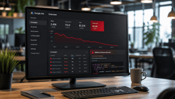 Proč Google Ads blokuje reklamy kvůli škodlivému kódu a&nbsp;jak to opravit